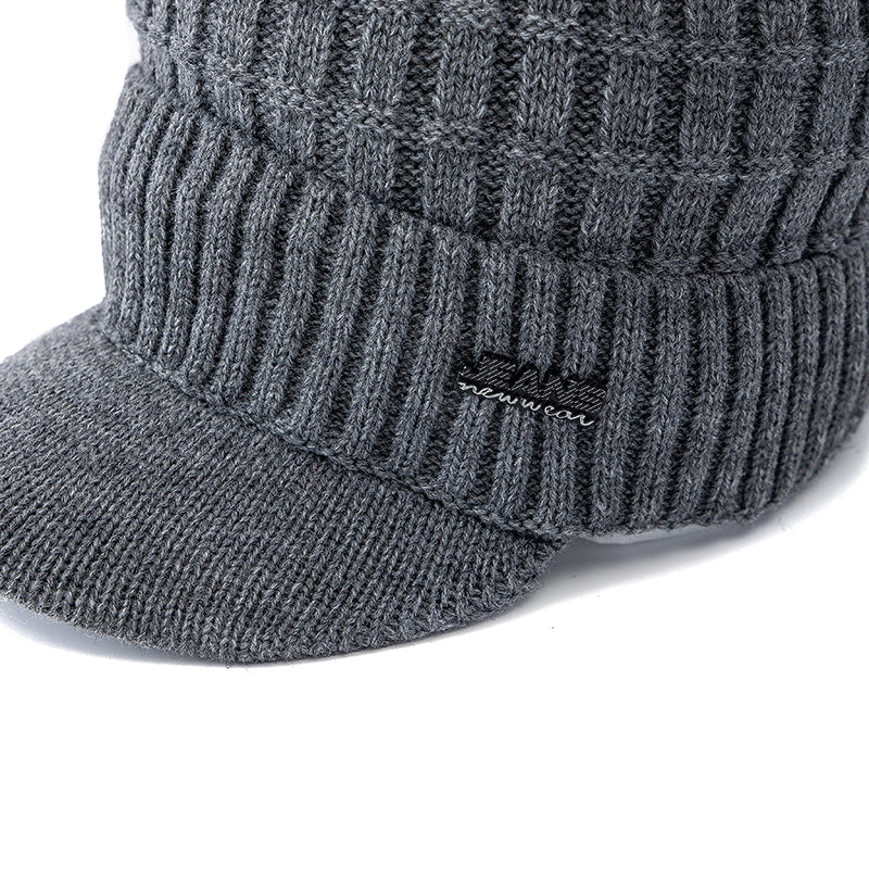 Stylish Soft Beanie Hat For Men Women New Style Unisex Winter Hat Outdoor Knitted Hat Plush Fleece  3