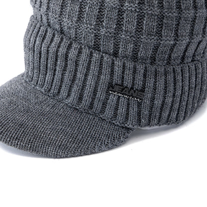 Stylish Soft Beanie Hat For Men Women New Style Unisex Winter Hat Outdoor Knitted Hat Plush Fleece  3