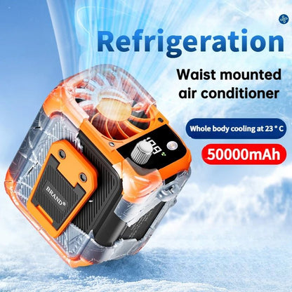 Mini HighSpeed Bladeless Waist And Neck Fan With Power Bank And LED Light 1