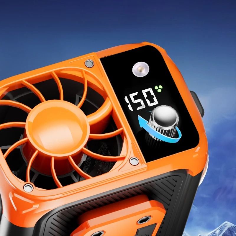 Mini HighSpeed Bladeless Waist And Neck Fan With Power Bank And LED Light 4