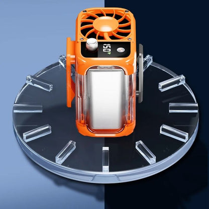 Mini HighSpeed Bladeless Waist And Neck Fan With Power Bank And LED Light 5