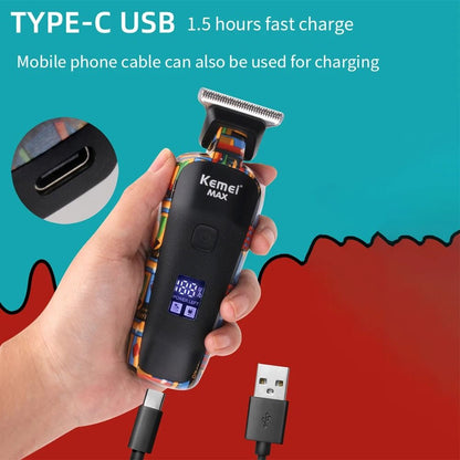 Professional Hair Trimmer And Electric Beard Clipper With 6 Guide Combs 4