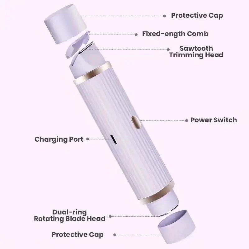 TwoinOne Electric Shaver For Women  Face Legs And Underarms 4