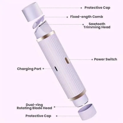 TwoinOne Electric Shaver For Women  Face Legs And Underarms 4
