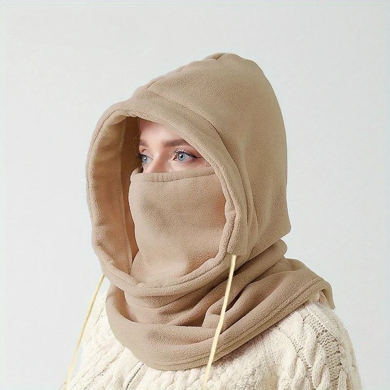 Winter Balaclava Hooded Scarf  Warm Neck Gaiter With Hood 9