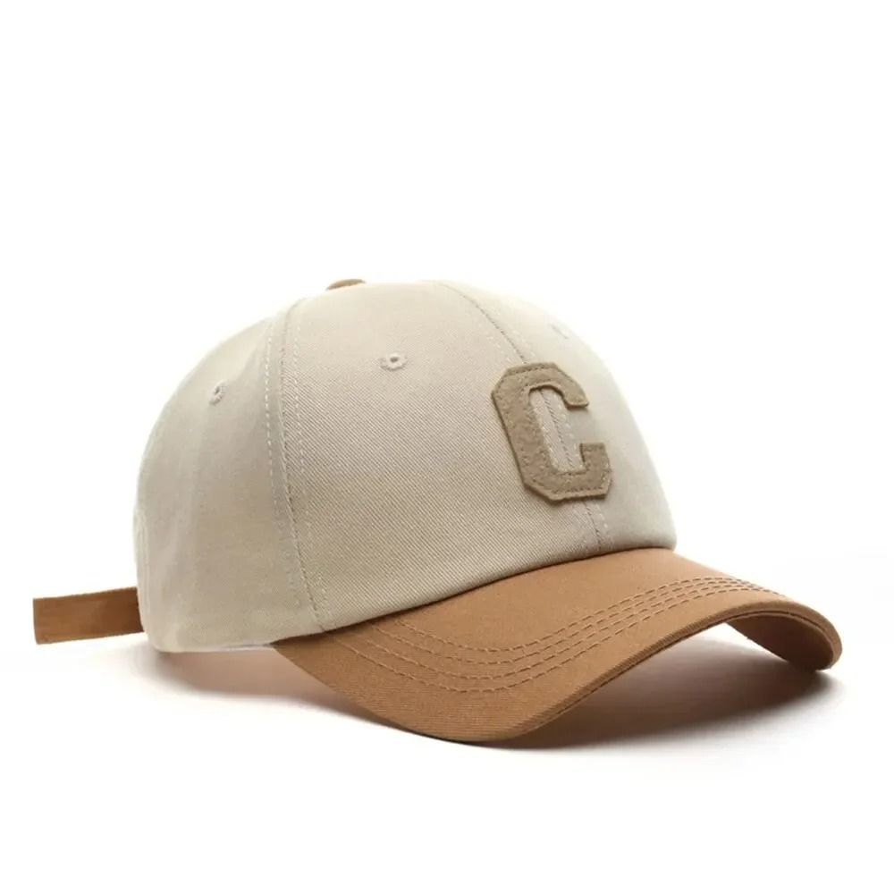 Color Block Letter C Baseball Cap  Adjustable Unisex Casual Hat 6