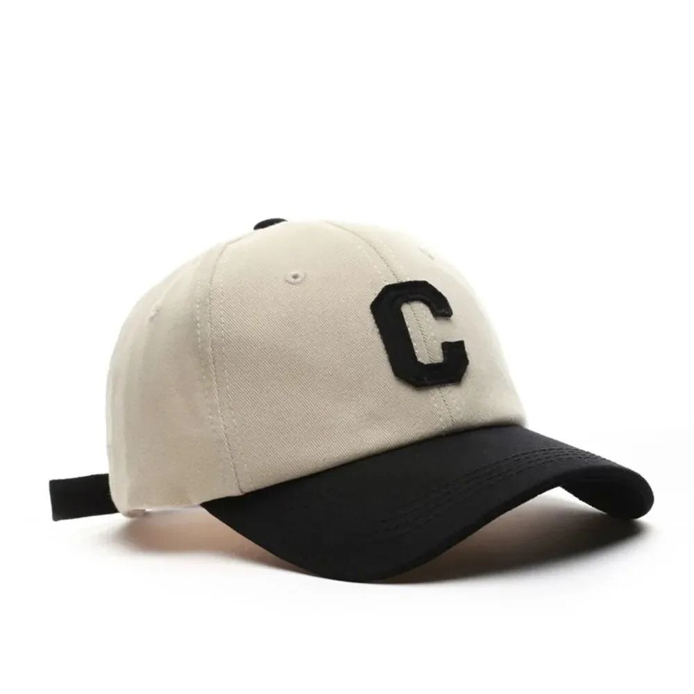 Color Block Letter C Baseball Cap  Adjustable Unisex Casual Hat 7