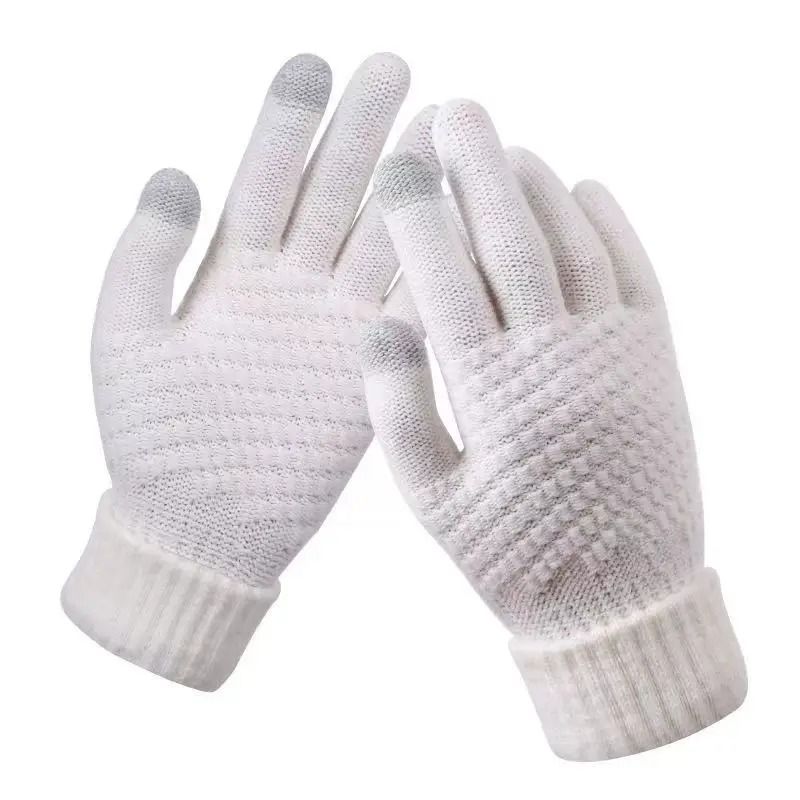 Warm Winter Touch Screen Gloves  Unisex Knit Mittens For Cold Weather 9