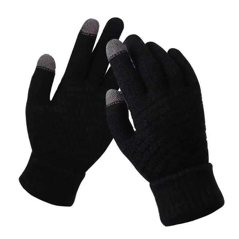 Warm Winter Touch Screen Gloves  Unisex Knit Mittens For Cold Weather 7