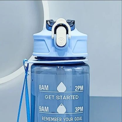 800ml Sports Water Bottle  LeakProof Motivational Drinking Cup With Time Marker 3