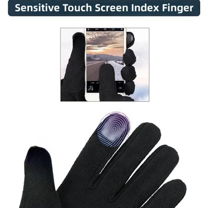 Warm Winter Gloves  Polar Fleece Thermal Gloves With Touch Screen Support 3