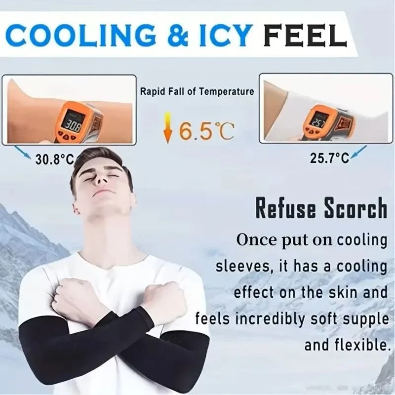 Breathable Sun Protection Sleeves  UV Protective Arm Covers For Sports Driving And Outdoor Adventur 3