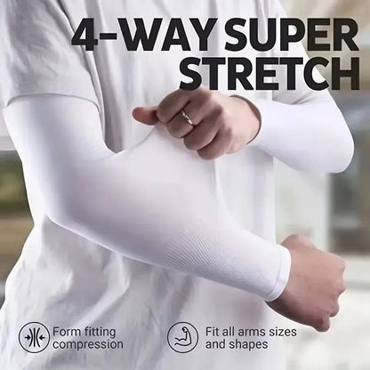 Breathable Sun Protection Sleeves  UV Protective Arm Covers For Sports Driving And Outdoor Adventur 5