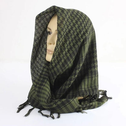 Lightweight Tactical Plaid Scarf  Unisex MilitaryStyle Scarf For Outdoor Warmth And Protection 1