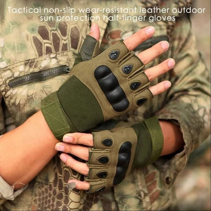 Half Finger Tactical Gloves  Durable Outdoor Gloves For Sports Shooting And Cycling 3