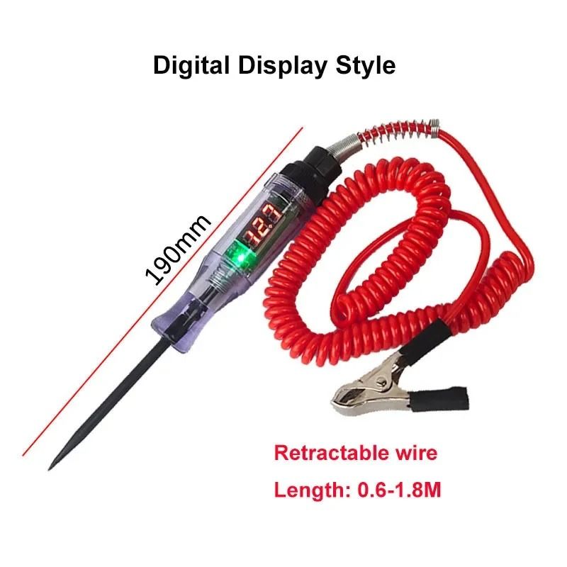 6V 12V 24V Car Truck Voltage Circuit Tester Auto Diagnostic Probe Test Pen 2