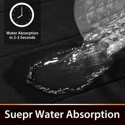 PlushFlannel Thickened Absorbent Bath  Floor Mat 1