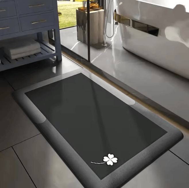 PlushFlannel Thickened Absorbent Bath  Floor Mat 4