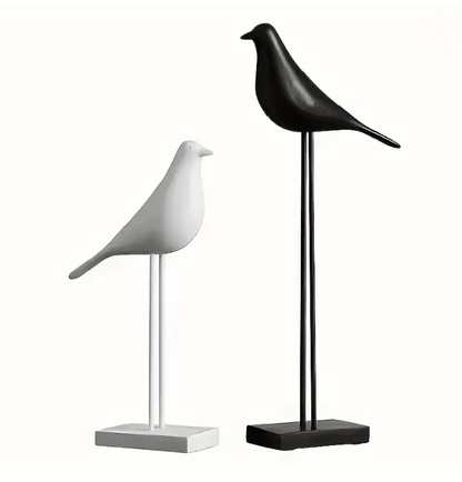 NordicResin Bird Statue Decorative Sculpture for Home and Office