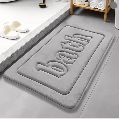 SoftFlannel AntiSlip Absorbent Bathroom Floor Mat