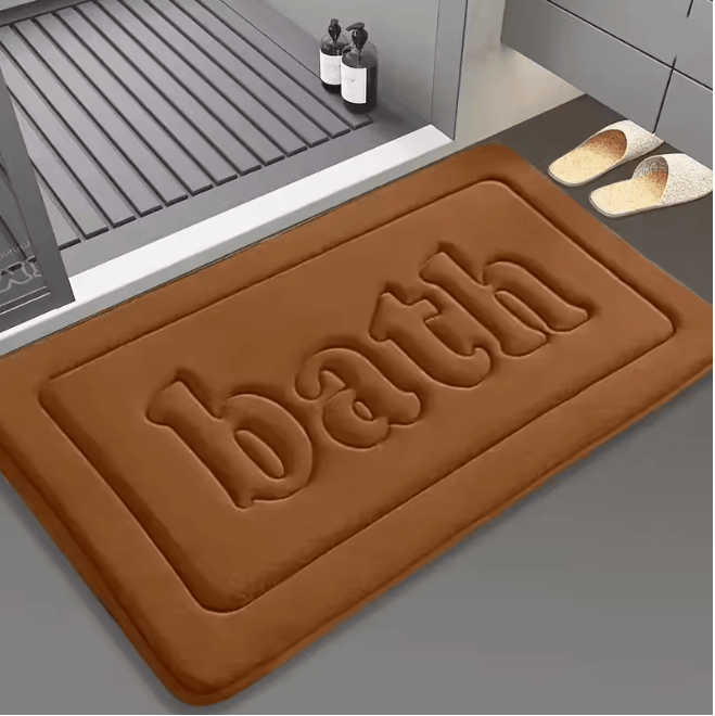 SoftFlannel AntiSlip Absorbent Bathroom Floor Mat 7