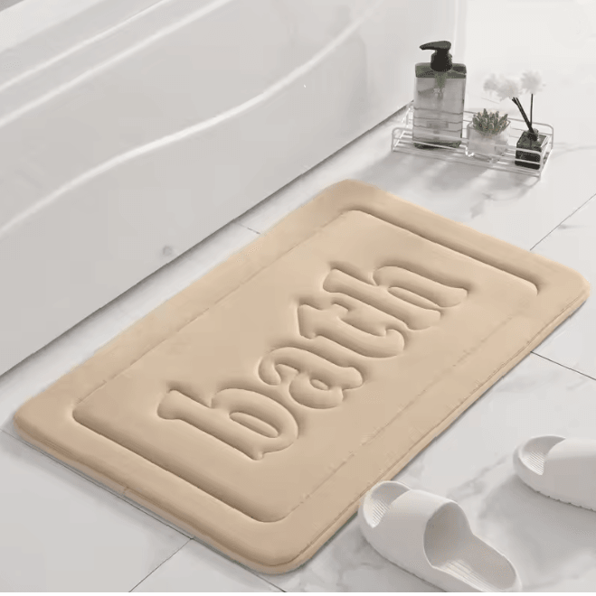 SoftFlannel AntiSlip Absorbent Bathroom Floor Mat 8