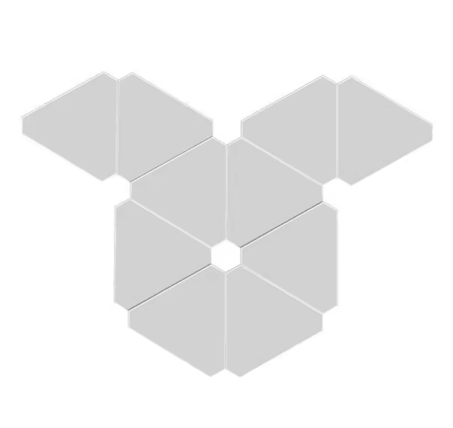 LumiSync WiFi Bluetooth LED Triangle Wall Light 1