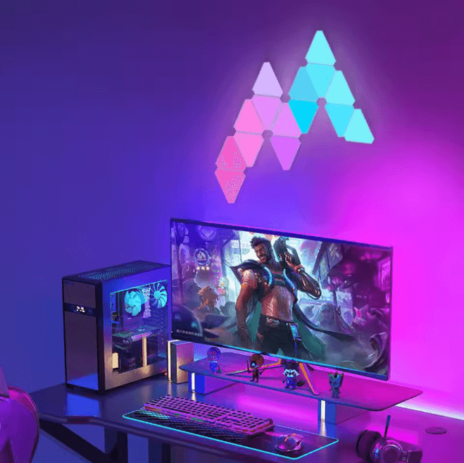 LumiSync WiFi Bluetooth LED Triangle Wall Light 4