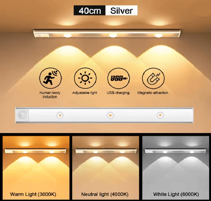 LumiSense Motion Sensor LED Light Bar 10