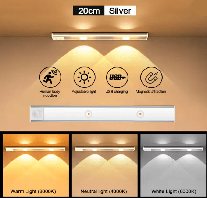 LumiSense Motion Sensor LED Light Bar 6