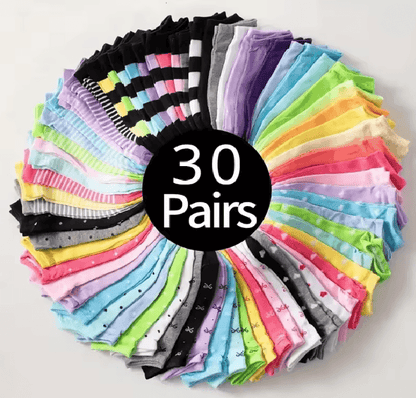 HeartEase Candy Colored Ankle Socks For Women 9