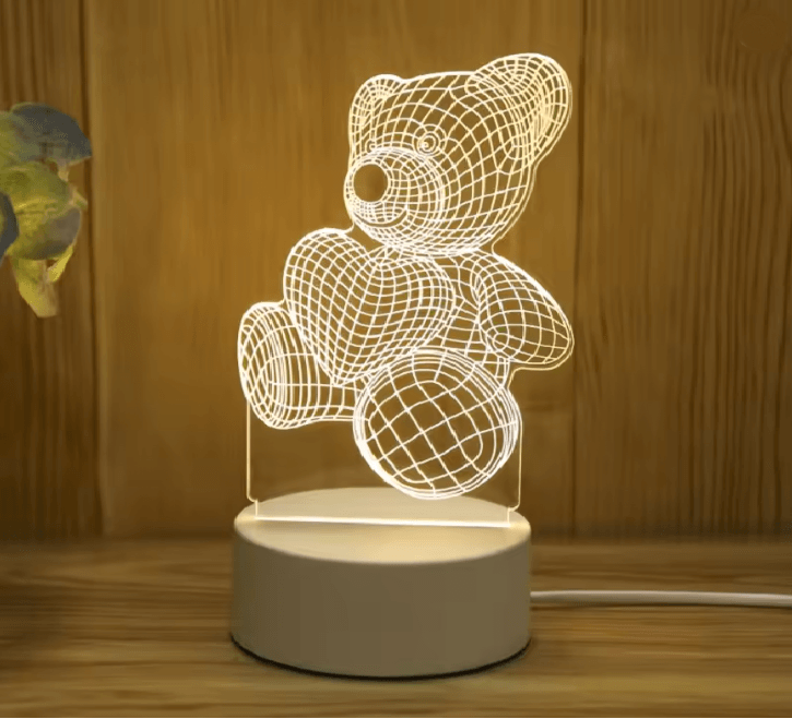 LumiBear 3D Acrylic LED Night Light 4