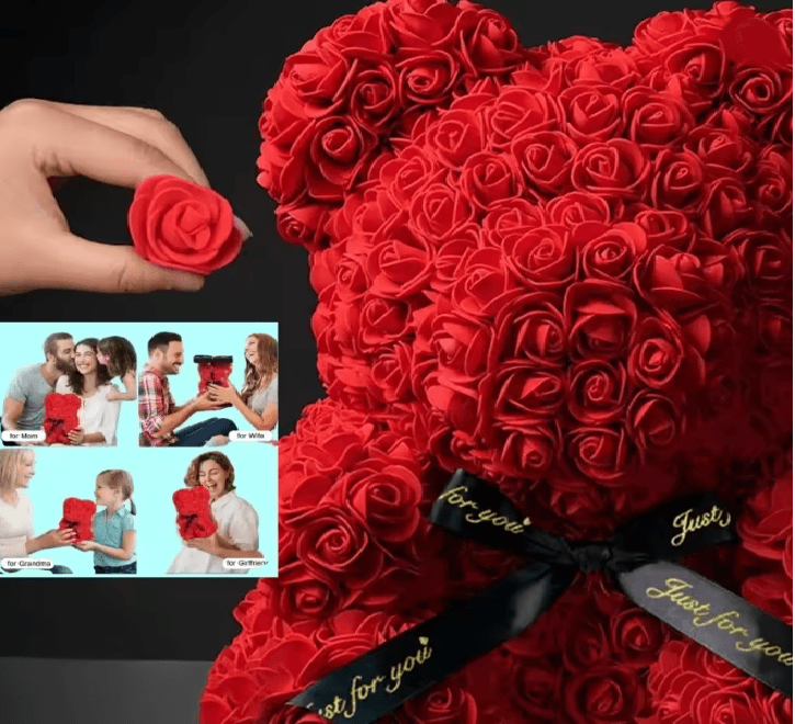ForeverBloom Rose Teddy Bear Gift For Mom And Loved Ones 2