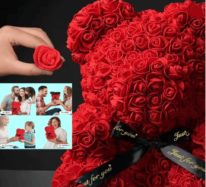 ForeverBloom Rose Teddy Bear Gift For Mom And Loved Ones 2