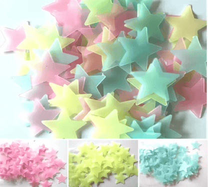 StarGlow 100 Piece Glow In The Dark Wall Stickers Set 1