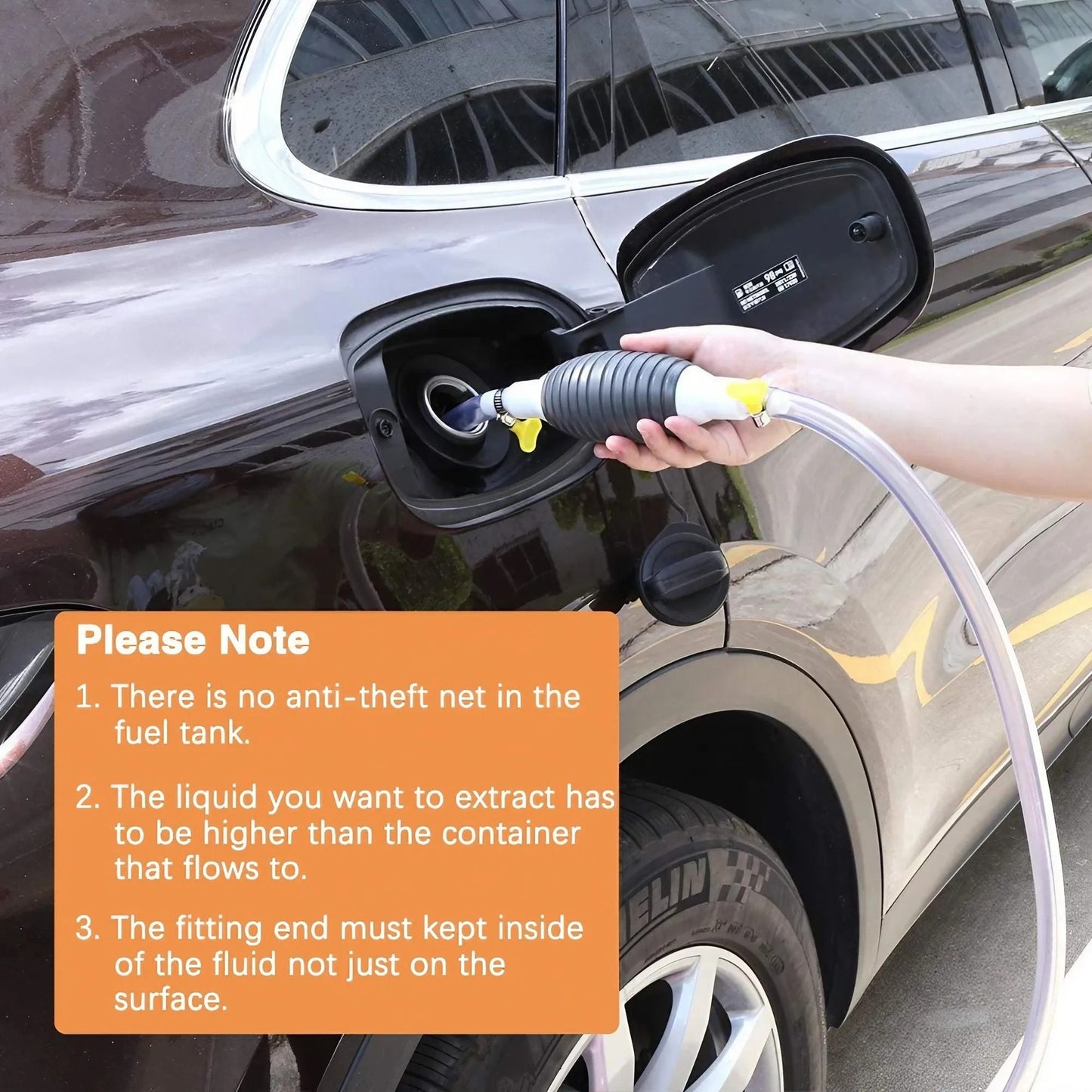 Car Fuel Gas Hand Primer Manual Pump 3