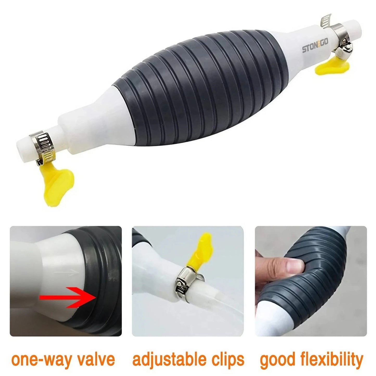 Car Fuel Gas Hand Primer Manual Pump 5