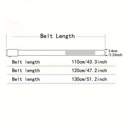 ActiveFlex Nylon Woven Automatic Buckle Belt  Breathable Canvas Strap For Men 1