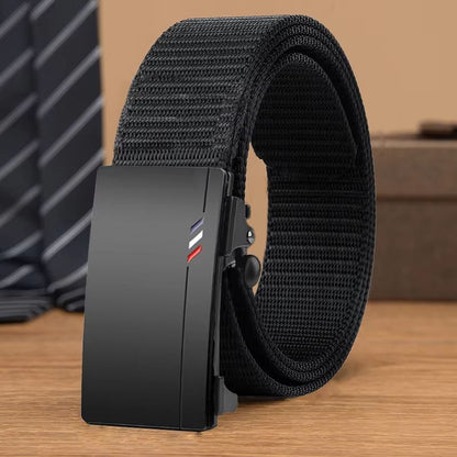 ActiveFlex Nylon Woven Automatic Buckle Belt  Breathable Canvas Strap For Men 2