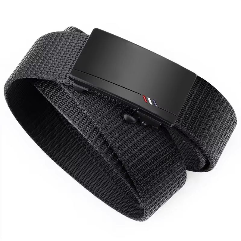 ActiveFlex Nylon Woven Automatic Buckle Belt  Breathable Canvas Strap For Men 3