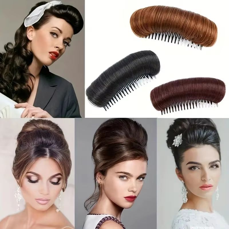 RootFluff Volumizing Hair Pad Insert  Invisible Hair Cushion  Comb Style Booster For Women 3
