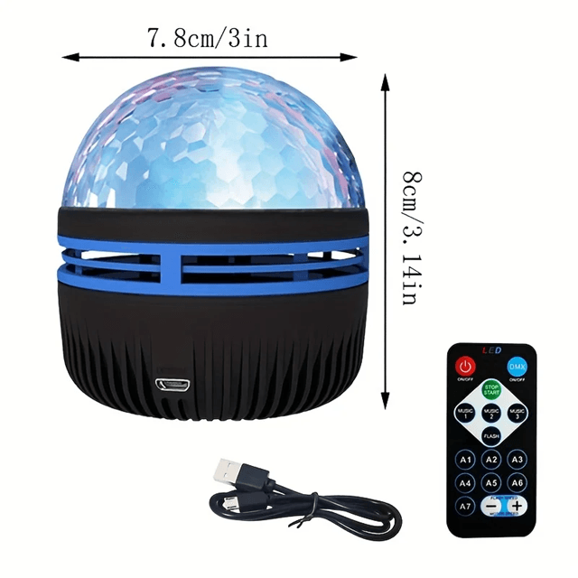 StarGlide USB LED Starry Sky Light Projector Night Lamp With 7Color Pattern  Remote 2