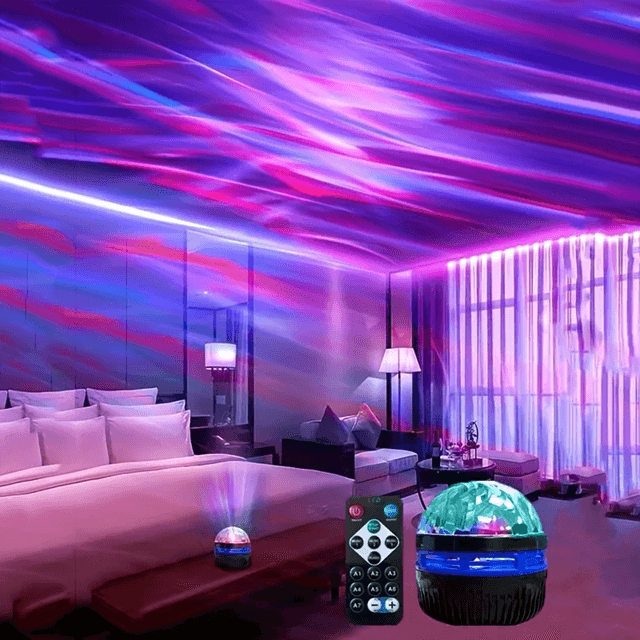 StarGlide USB LED Starry Sky Light Projector (Night Lamp with 7-Color Pattern & Remote)