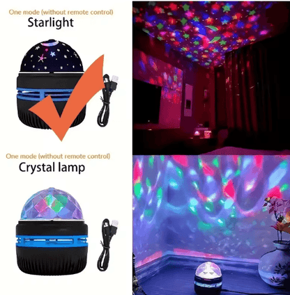 StarGlide USB LED Starry Sky Light Projector Night Lamp With 7Color Pattern  Remote 3
