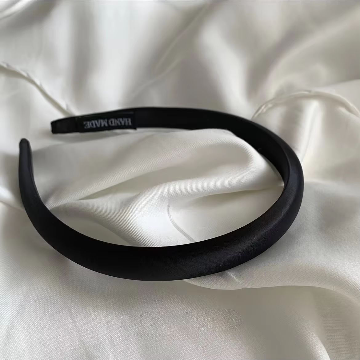 SilkTouch Solid Satin Headband  Vintage Thick Elastic Hair Hoop For Women  Girls 8