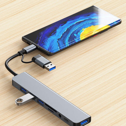 Docking Station, Audio Jack Adaptor, Micro SD Card Reader, Laptop Tablet Phone Disk Converter