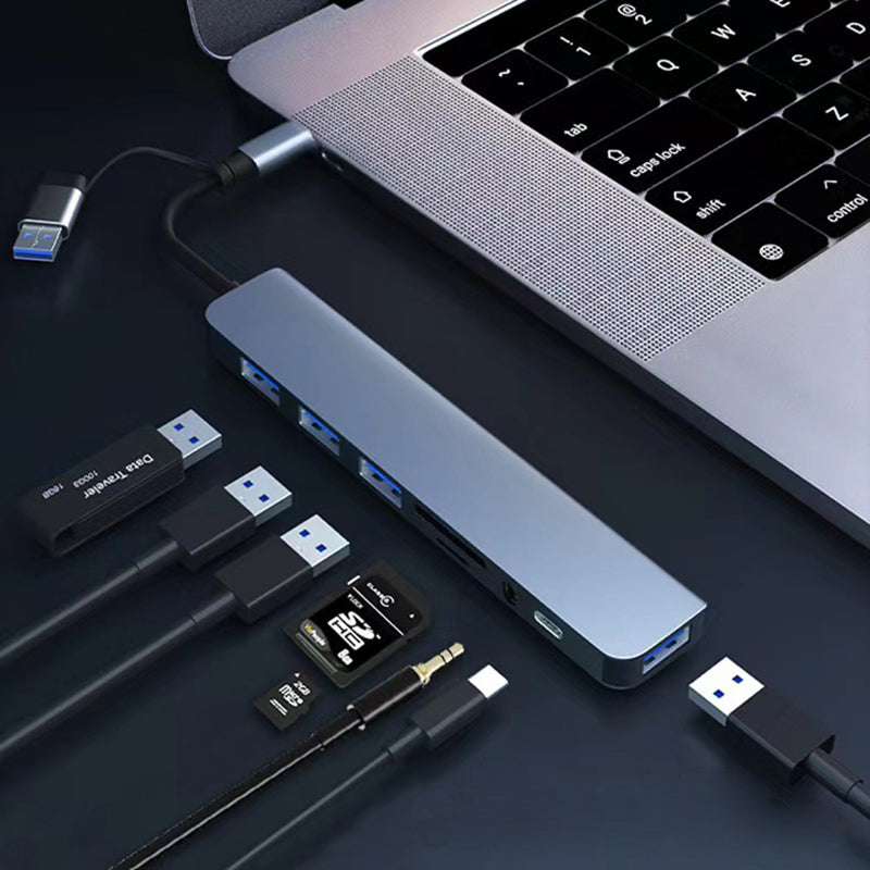 Docking Station, Audio Jack Adaptor, Micro SD Card Reader, Laptop Tablet Phone Disk Converter
