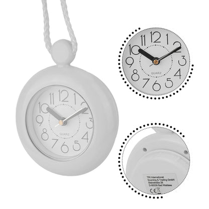 Waterproof Bathroom Clock Hanging Table Clock Circular Moisture Proof Dual Purpose Clock For Swimmi 4
