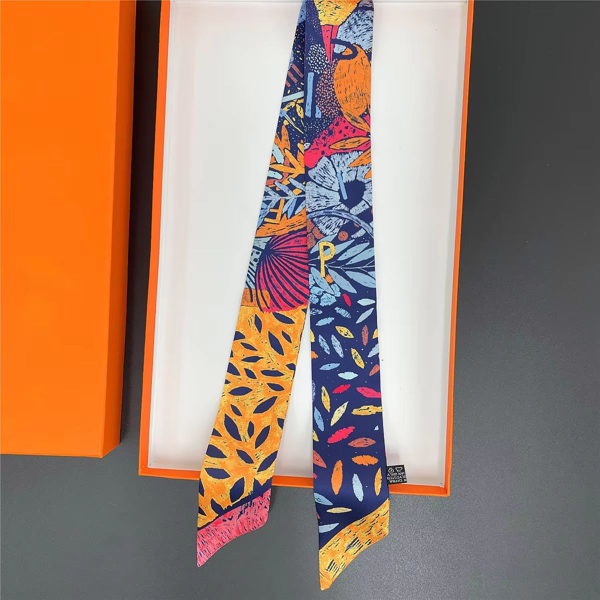 SlimRibbon MultiUse Long Scarf  Narrow Ribbon Headband  Neckerchief For Women 12