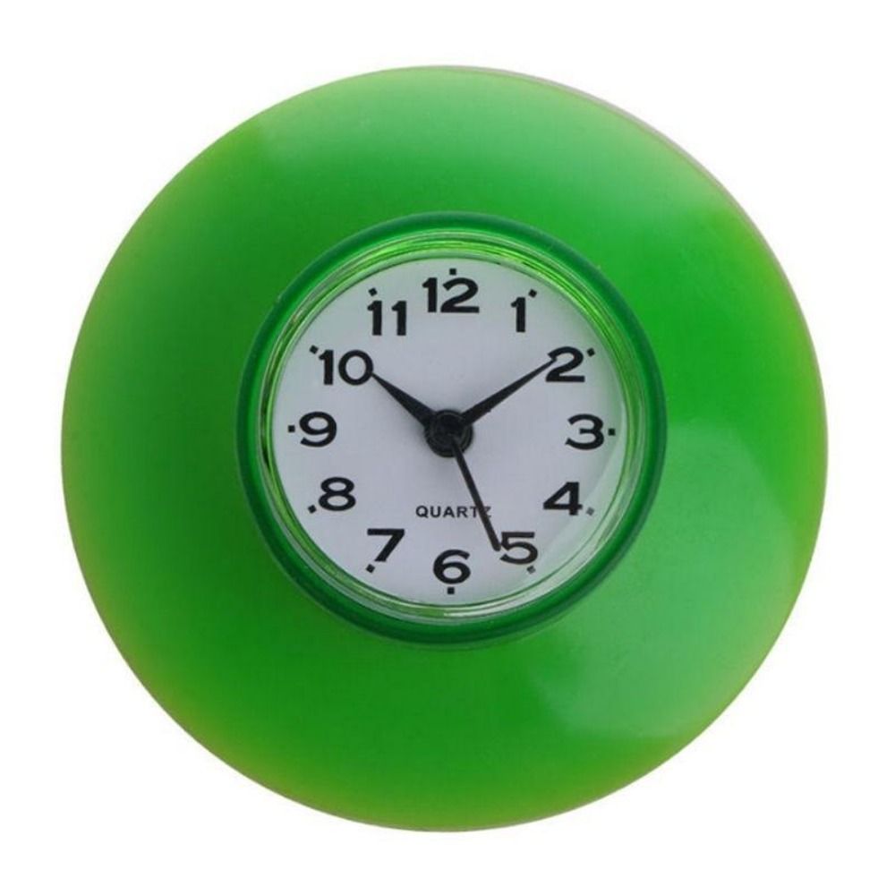 Personality Waterproof Bathroom Suction Cup Clock AntiFog Shower Wall Clock Simple Design Mirror Su 9